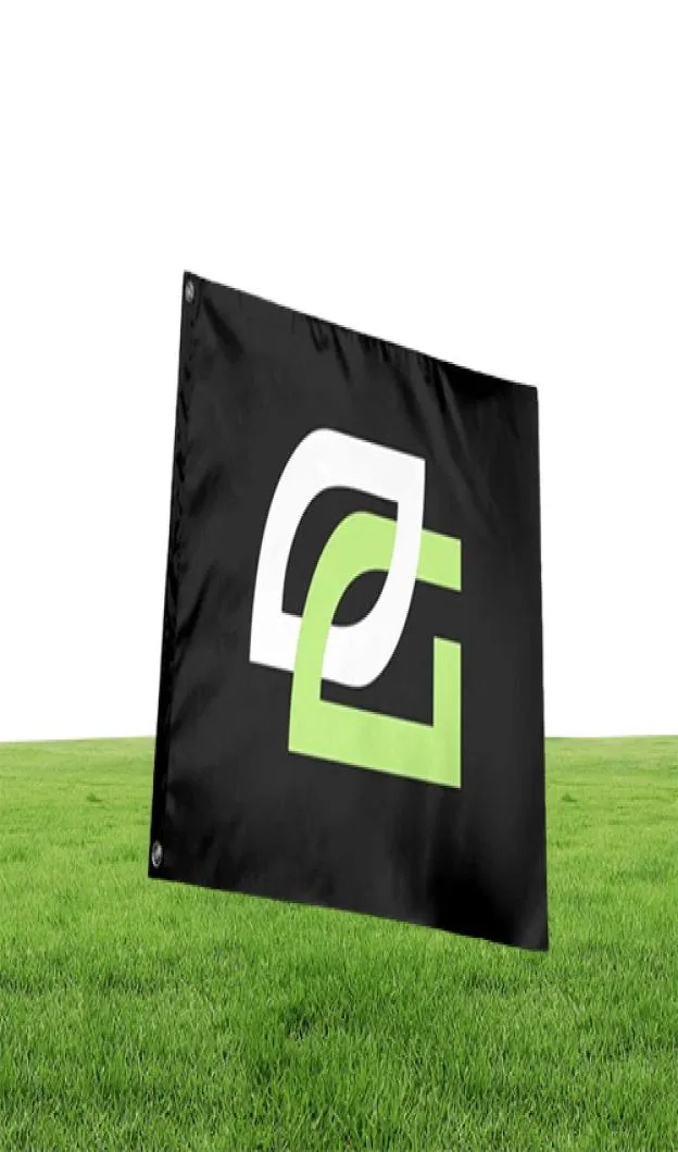 Logo gier optycznych Dostosowane lekkie flagi spersonalizowane Znak na dziedziniec Działalność imprezy farma