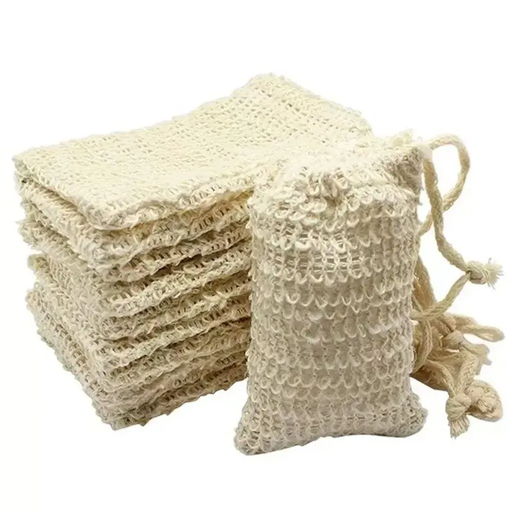 Borsa per sapone in sisal naturale Portasapone esfoliante per risparmio Wjy591 Consegna a goccia Dh1Dx