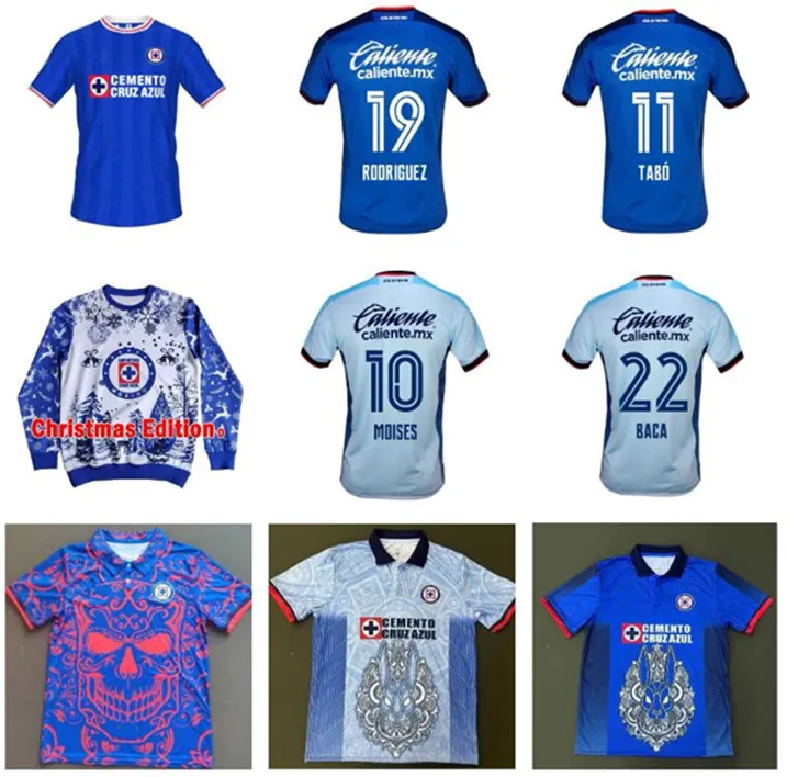 2023 2024 Cruz Azul Soccer Jerseys 23 24 Special Edition 9 Stars Alvarado Rodriguez Pineda Escobar Romo Football Shirt Liga MX Men Kid Kit Camiseta de Futbol