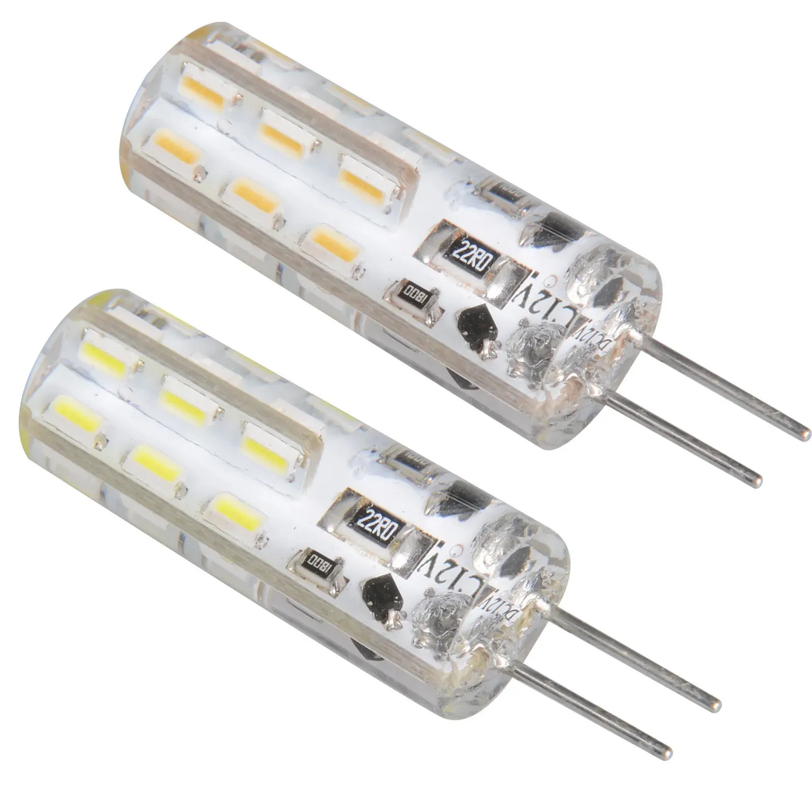 AC110V 220V G4 Day White SMD 3014 24 32 48 64 LEDキャビネットスポットライトランプバルブDC 12V 3W 4W 5W 6W LL