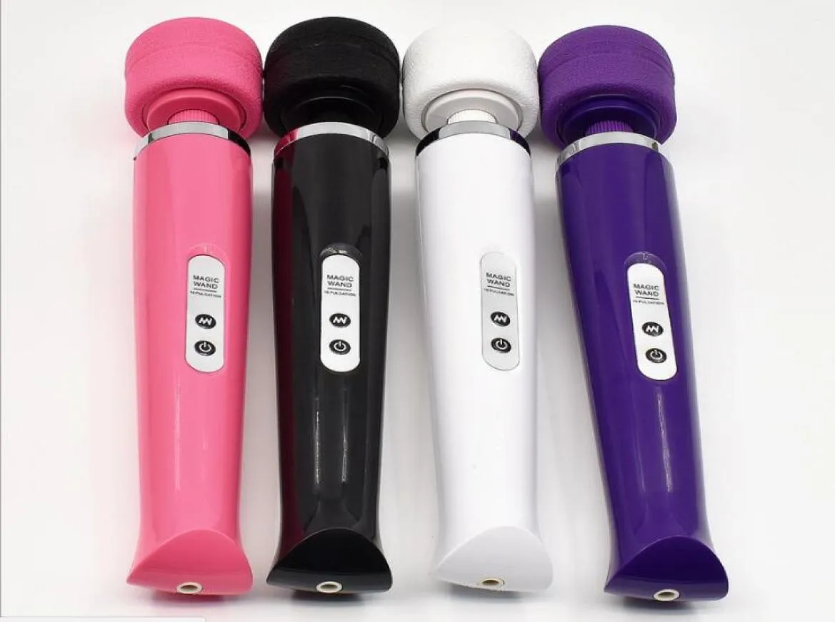 10 hastigheter uppladdningsbar magisk trollstav Massager kraftfull av vibrator elektrisk personlig full kroppsmassager kvinnlig onani sex t7895616