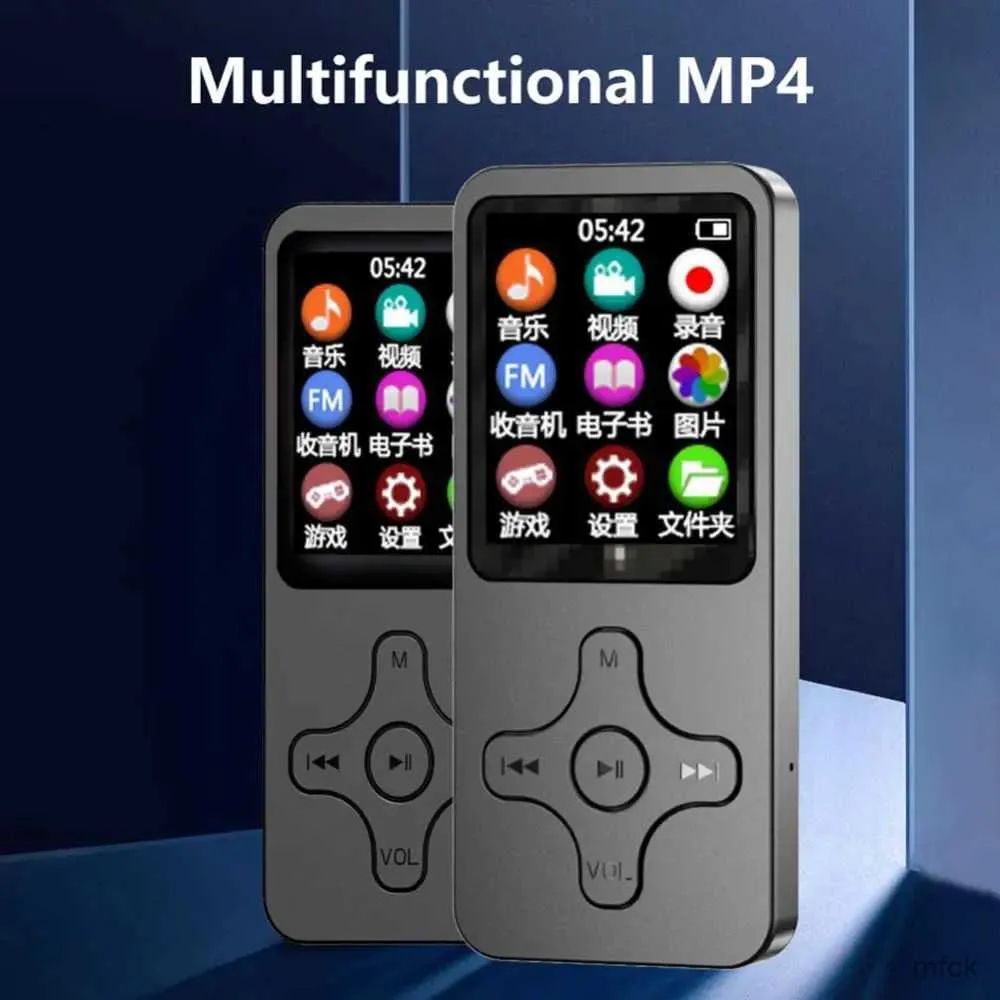 MP3 MP4 Player 64 GB Student Walkman Music Mp3 Player z głośnikiem Bluetooth czytanie głosu nagranie e-book sportowy film mp4 gracze 13 języków