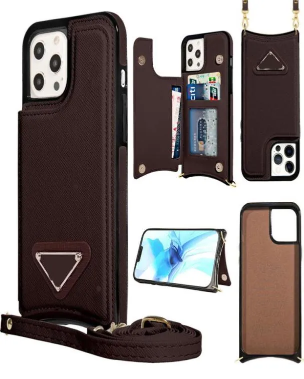 Luxury Desginer Wallet Cases for iPhone 13 Pro Max 12 Mini 11 XR 7G Men Womens Long Business randiga kopplingsväska Lädermynt Purse8305050