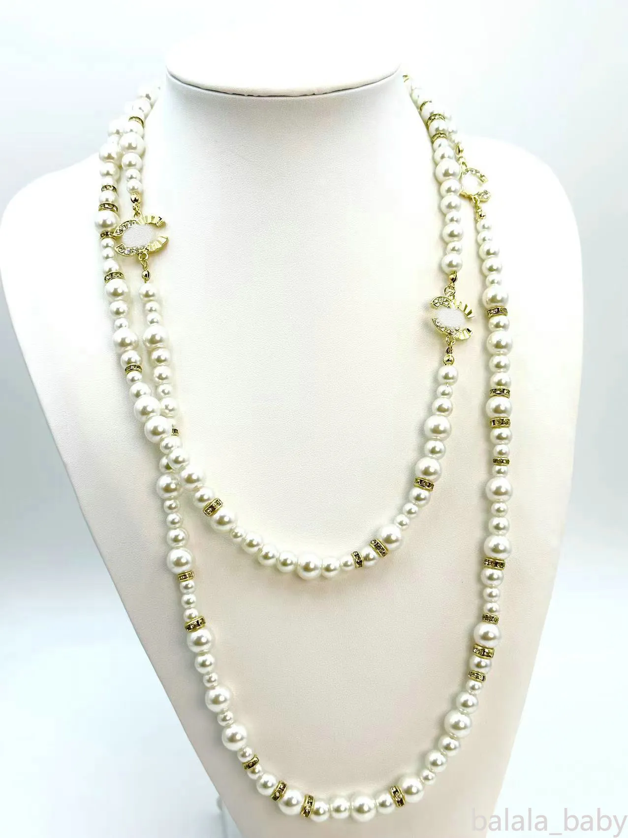 Fashion Pearl Anhänger Halskette Designer Schmuck Frauen Choker Party Hochzeitsgeschenk Brand Diamond Halskette Party Geschenk