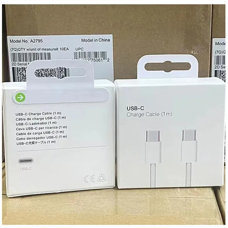 PD 60W Cables لـ iPhone 15 Plus Pro Max Fast Charging 1M 3ft USB C إلى النوع C Cable Cable Charging Clists Quick Charger Data Cable Samsung 168dd