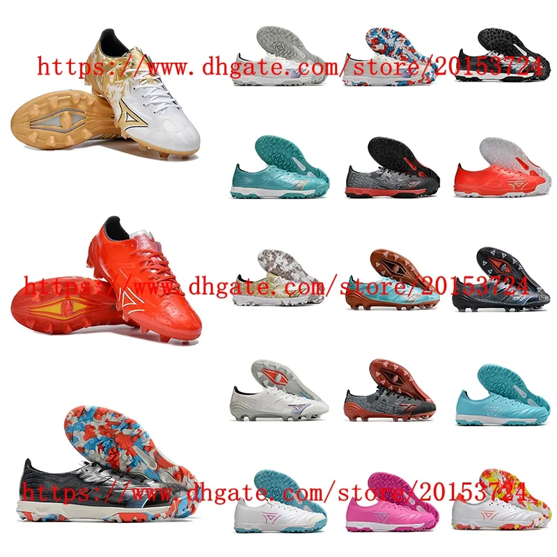 Mens Soccer shoes FG TF Cleats Football Boots Tacos de futbol red gold whtie