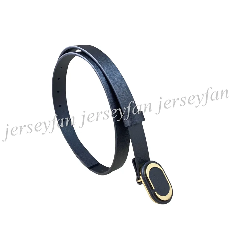 Women's Belt Gold Buckle Style 2cm Width Length Size 90cm-110cm 3 Colors Premium Quality With Box 25806