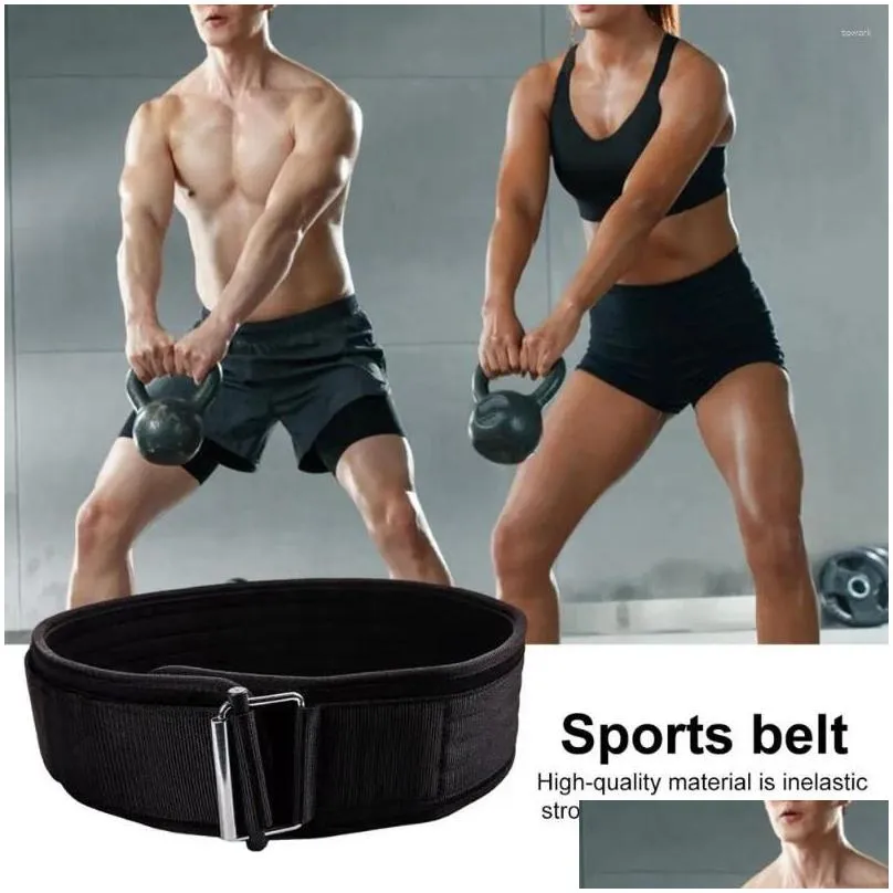 Waist Support Protection Belt Self-Locking Buckle Adjustable Quick Locking Weight Lifting For Men Women With Deadlifts Drop Delivery S Otxzi