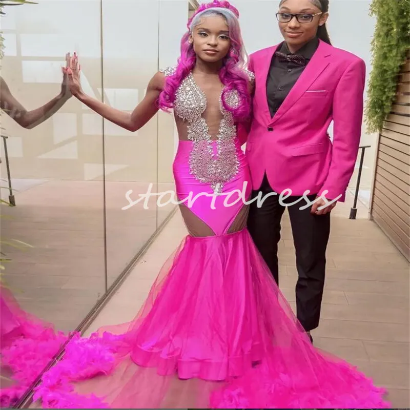 Hot pink elegant dresses outlet