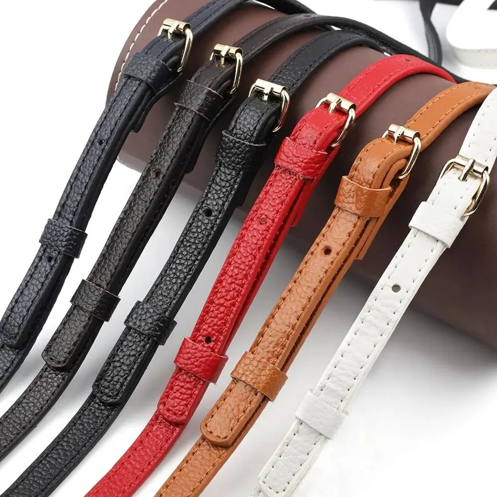 120cm Leather Shoulder Bag Straps for Handbags Strap Handle Replacement Belt DIY Accessories Gold Buckle KZ0350 231227