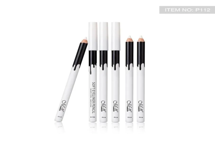 Menow P112 12 Piecesbox Makeup Silky Wood Cosmetic White Soft Eyeliner Pencil Makeup Highlighter Pencil6901434