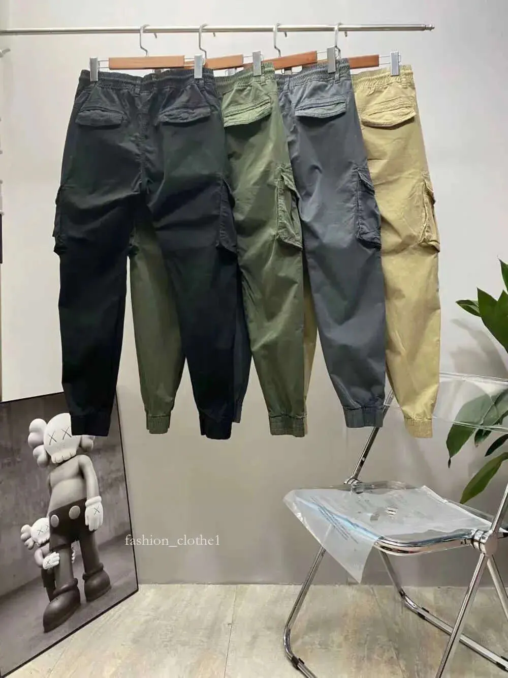 Mens Patches Vintage Cargo Pants Designer Big Pocket Sails Prouts Track Pant Sweaterpants Stepgings Long Sports Stones Island Pant 713