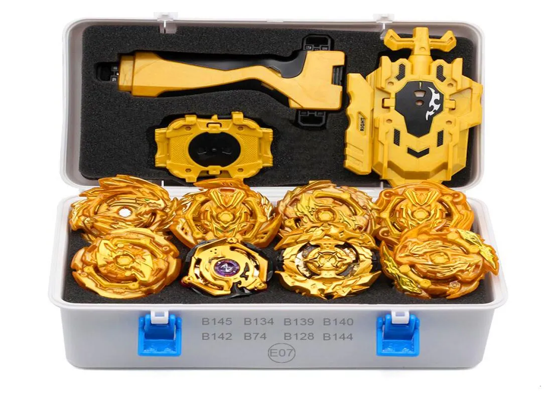 Gold Takara Tomy Launcher Beyblade Burst Areaan Bayblades Bables Set Box Bey Blade Игрушки для детей Metal Fusion Новый подарок Y2001092459261
