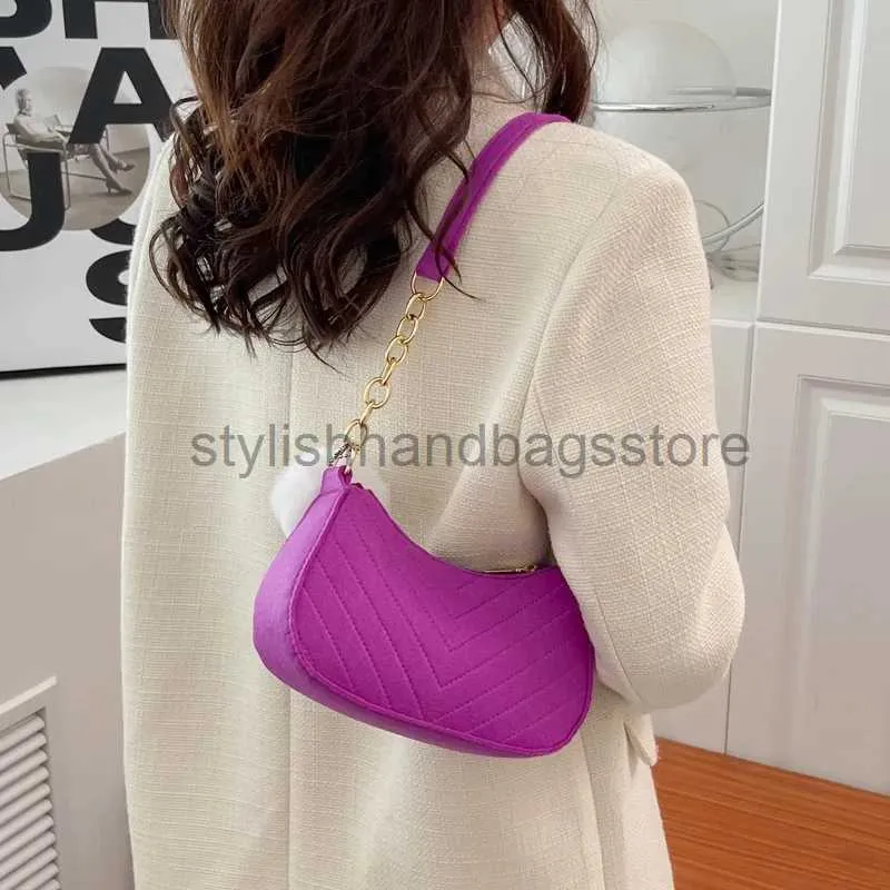 Sacs à bandouliers mode pour femmes sac à main couleur continue décontractée mini sac sous ararté sac féminin de chaîne chaude Valette dames en cuir totytylishhandbagsstore