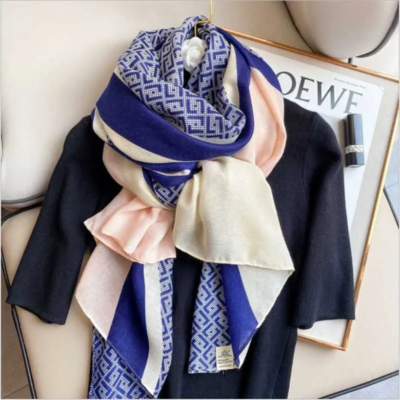Скидка 20% на шарф, осенне-зимний новый корейский женский стиль из хлопка и конопли, длинный тонкий шарф с надписью