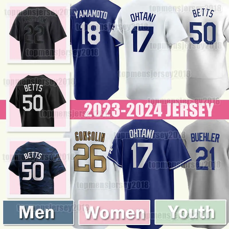 17 Shohei Ohtani 5 Freddie Freeman Baseball Jersey Mookie Betts Los Angeleses Yoshinobu Yamamoto Walker Buehler Gavin Lux Miguel Rojas Jason Heyward Dodgers Taylor