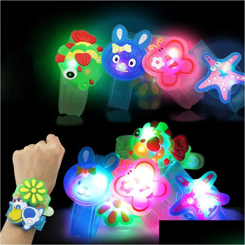 Jewelry Creative Cartoon Led Watch Flash Wrist Bracelet Light Small Gifts Children Toys Wholesale Stall Selling Goods Christmas Drop D Dhxmq