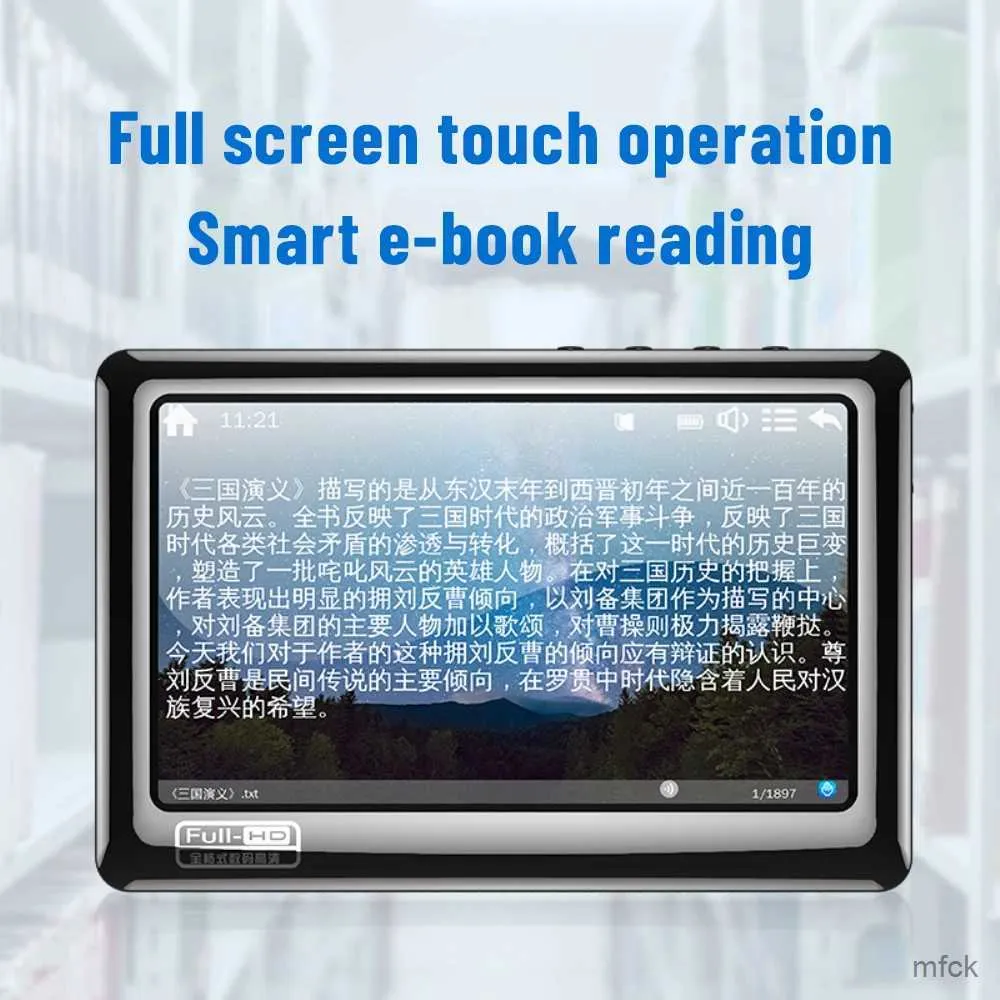 MP3 MP4 Players Leitor de música Modo de tarefa multi-thread Polegada Tela sensível ao toque Mp3 E-book Leitura Mp5 Player Design humanizado Reprodução de música
