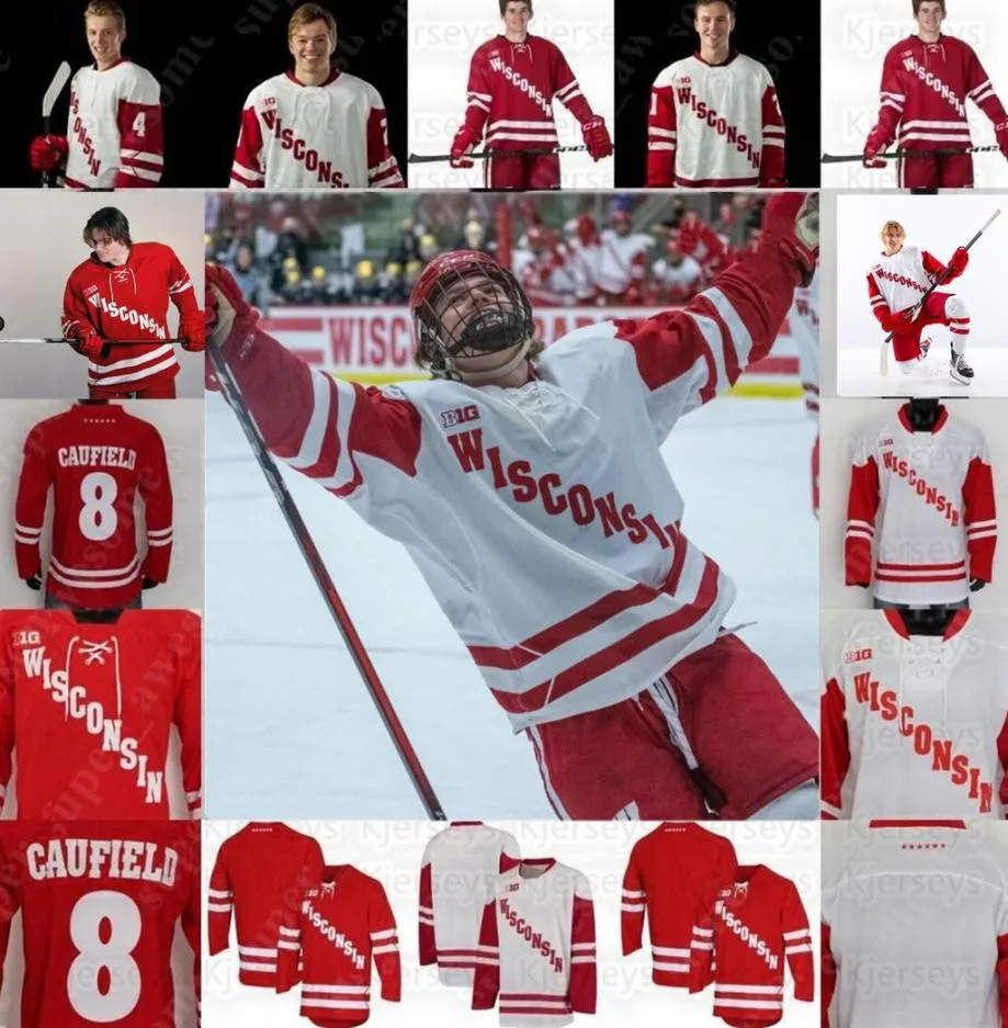 Wisconsin Badgers hockeyshirt Cole Caufield Linus Weissbach Alex Turcotte Wyatt Kalynuk Roman Ahcan K039Andre Miller Daniel L5253429