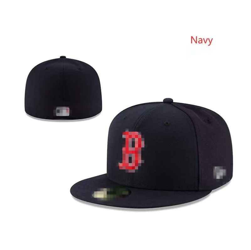 Blue Jays- 야구 모자 Gorras Bones for Men Women Sports 힙합 캡 완전 폐쇄 장착 모자 Q-14