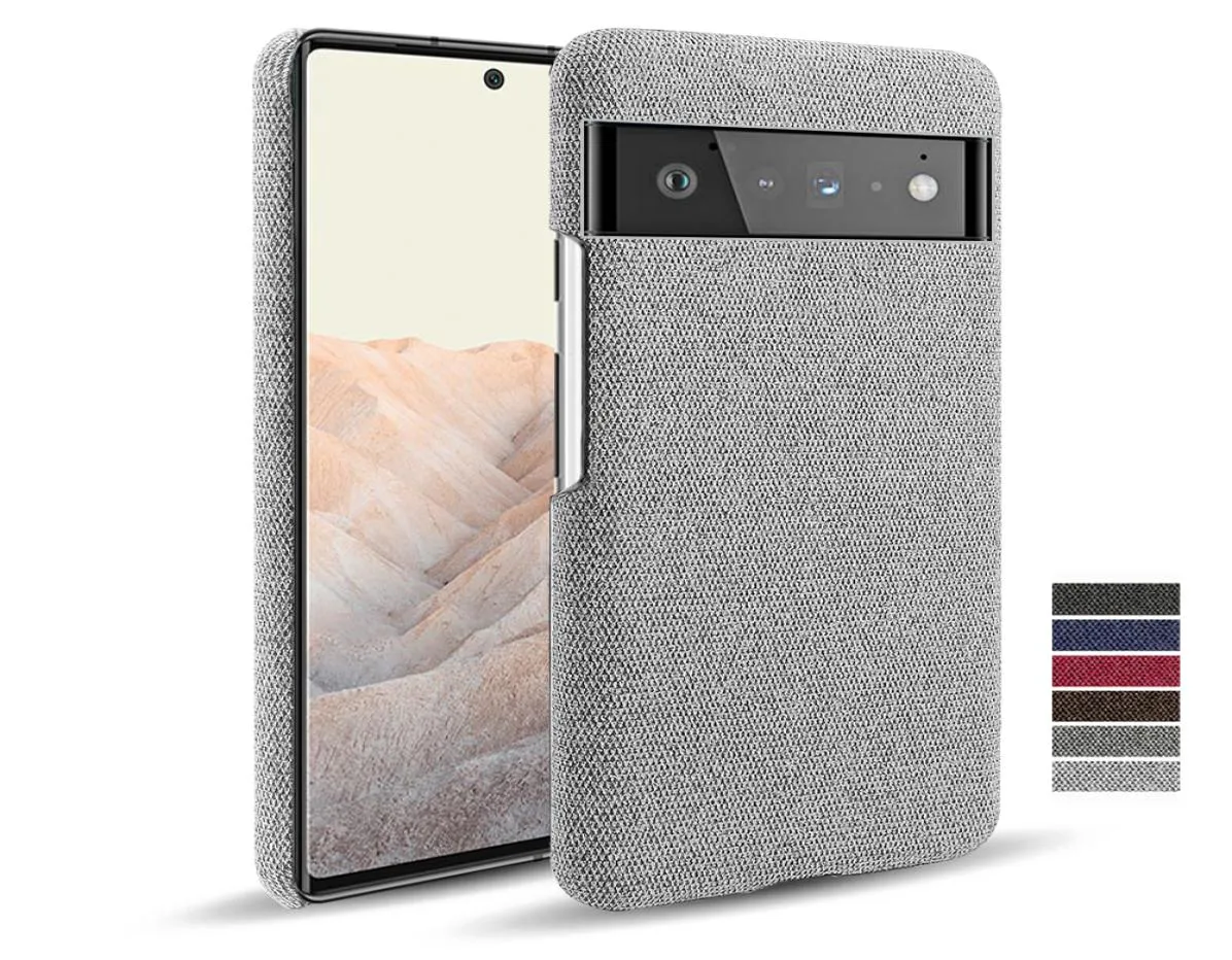 Coque de téléphone avec Texture en tissu de luxe, étui ajusté pour Google Pixel 6 Pro 6pro 4A 5G 5A Funda pour Google Pixel 4 3A 3 2 XL Pixel6 Capa Cover9438909