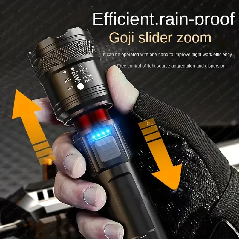 その他 234LMN WRPRF LED FLSHLT ggw725x Rechargeable LED Flashlights High Lumen,90,000 Lumens Super