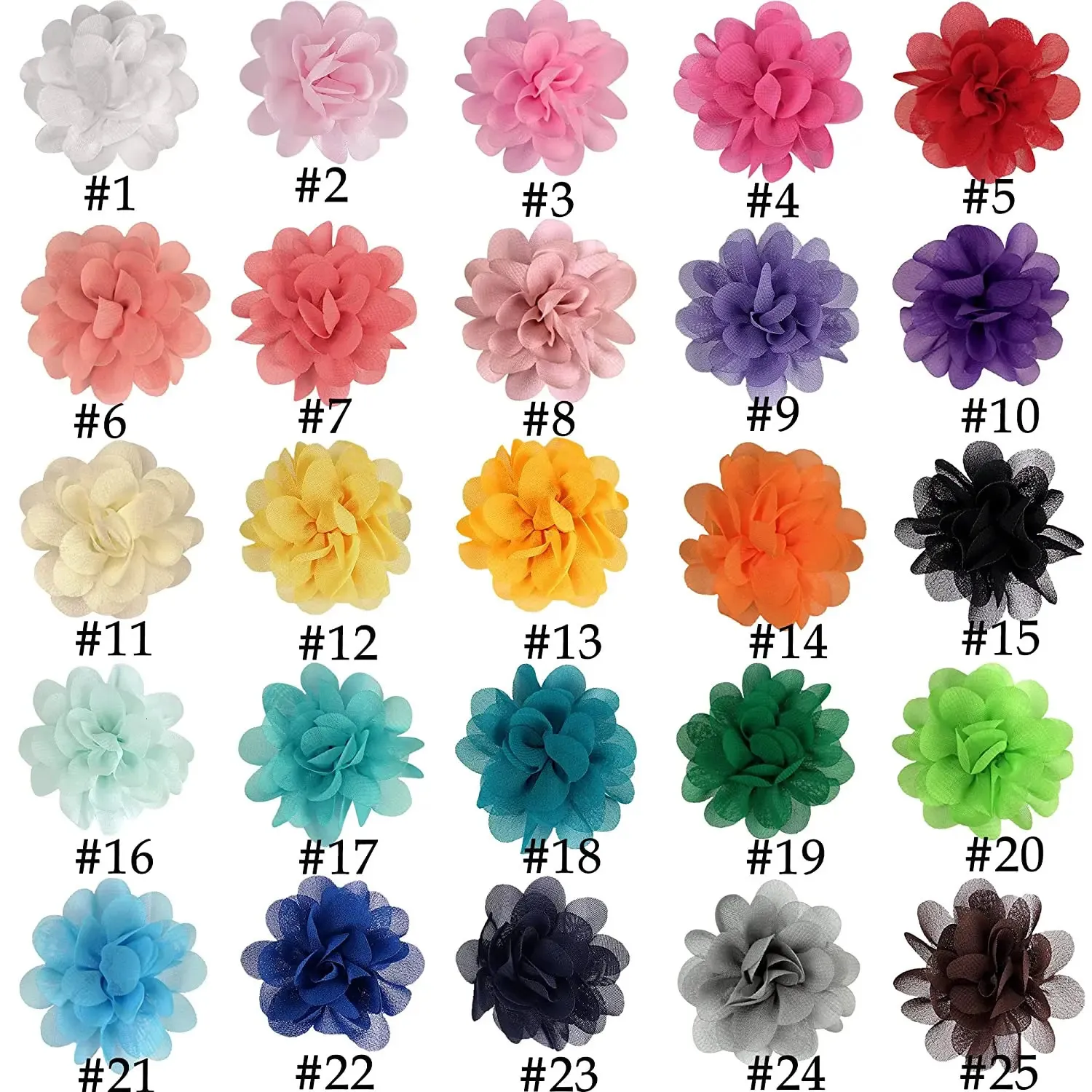 50 Elastici Per Capelli Mini 2 Pollici - Colorati Assortiti - 20 Tonalità - Per Neonati, Bambine, Ragazze - Accessori Per Treccine E Acconciature
