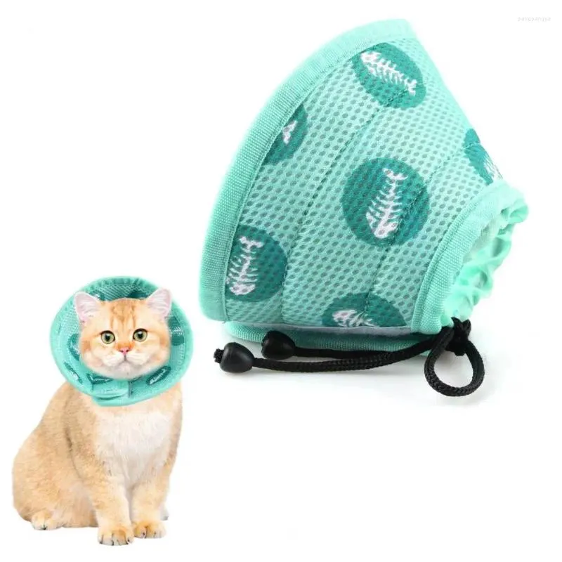 Colliers de récupération confortables pour chiens et chats, tissu en maille respirant, Anti-léchage et Anti-morsure cervicales pour animaux de compagnie