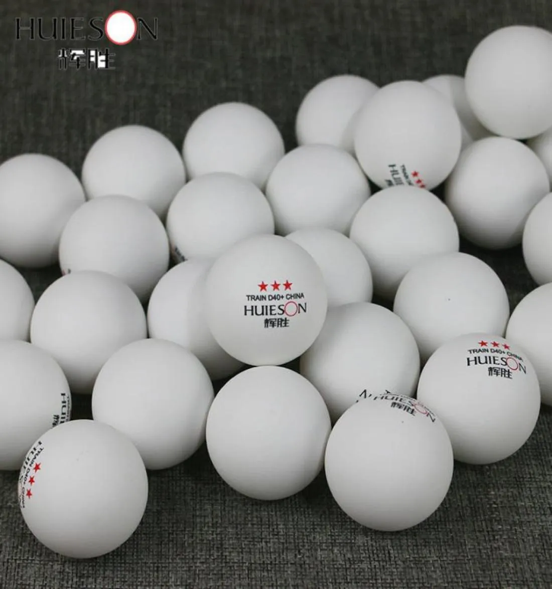 Huieson 100 шт. 3 звезды 40 мм 28 г Мячи для настольного тенниса Мячи для пинг-понга для матча Новый материал АБС-пластик Мячи для настольных тренировок T190928013782