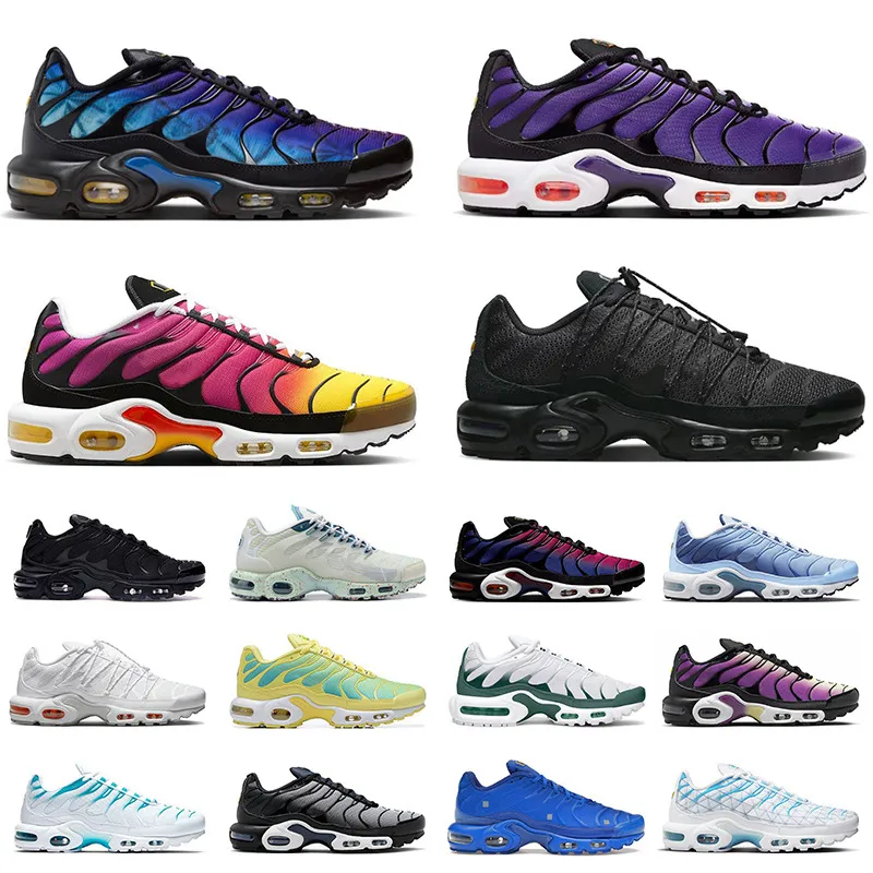 Nieuwe Collectie Tn Plus Hardloopschoenen Heren Dames Tns Utility All Blacks Wit Terrascape Atlanta Fc Barcelona Roze Paars Outdoor schoen Designer Sneakers Heren Trainers