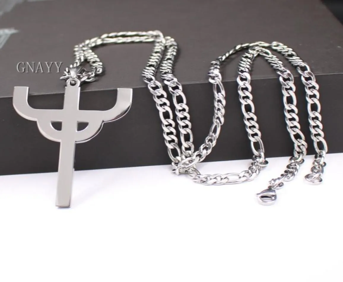 Takı Gotik Punk Judas Rahip Kolye Paslanmaz Çelik Men039s Favori Kolye Mahkeme Sembolü Cazibesi Amulet7290658