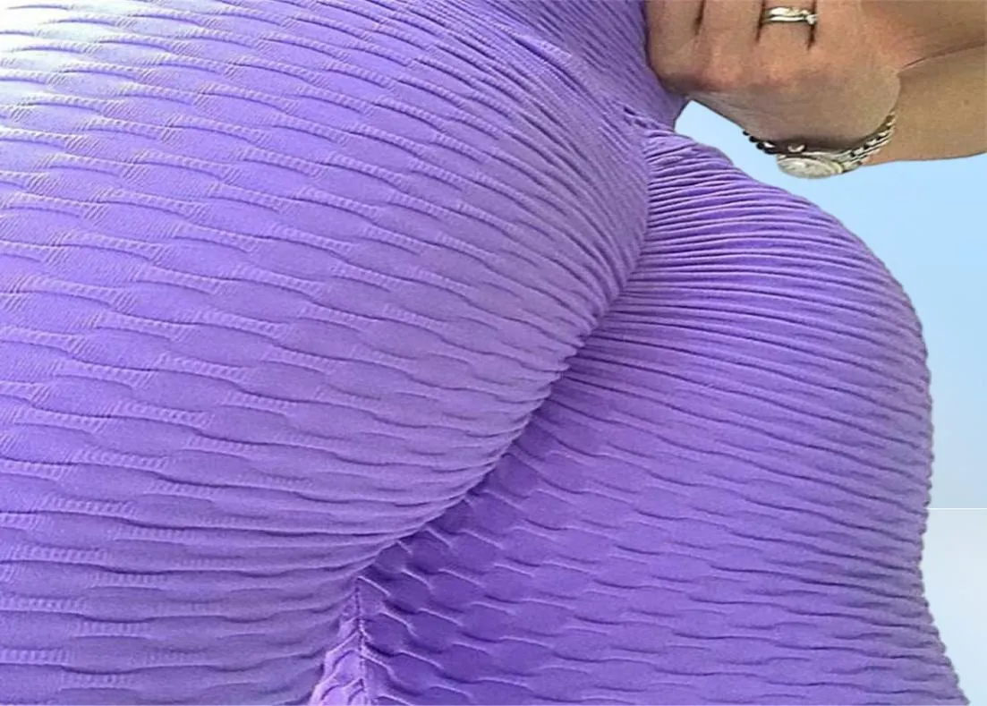 Seksi Sıska Spor Yoga Pantolon Sıkı Yüksek Bel Gym Buscrunch Taytlar Kadın Pembe Koşu Spor Giyim Atletik Fitness Giyim1240205