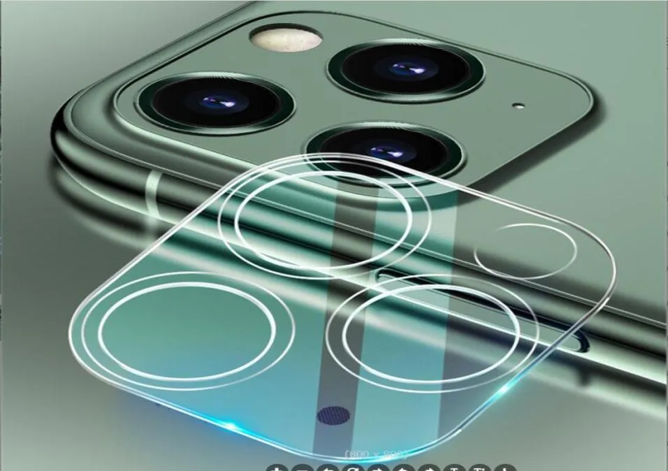 Objectif de caméra arrière en métal Protecteur d'écran entièrement couvert en verre trempé pour iPhone 14 13 12 11 pro max Samsung Galaxy Note 20 S21 Ul9500610