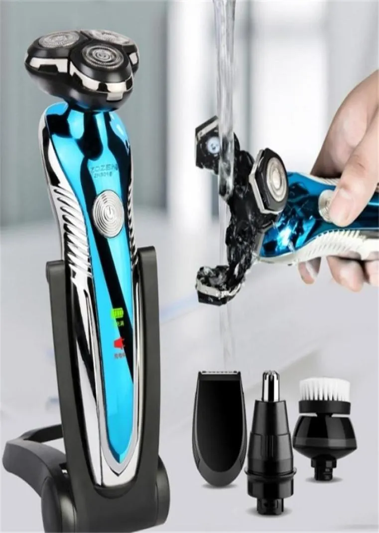 Elektryczne do mycia prania elektryczne elektryczne maszynę do golenia brzytwy dla mężczyzn Broda Trimmer Wetdry Dualne użycie 2202117864504