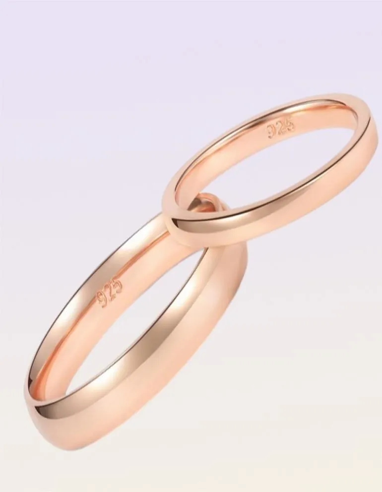 ウェディングリングTigrade 246mm女性シルバーリングハイポリッシュな結婚指輪925スターリングシルバーリングシンプルエンゲージメントバグフェム5739955