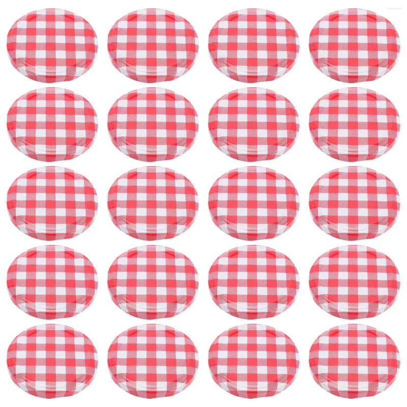 Dinnerware 40 PCs Mason Jar Acessório pode abranger tampas de substituição Jarros de conservas de ferro e anéis mel