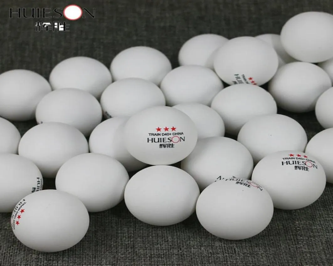 Huieson 100 PCS 3star 40mm 28g 탁구 공 Ping Pong Ball for New Material ABS 플라스틱 테이블 훈련 볼 T190924647560