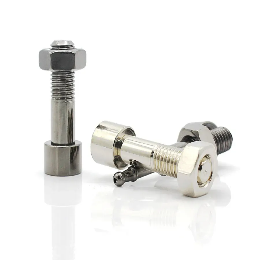 DHL portable metal pipe filter holder creative short nozzle screw nut pipe