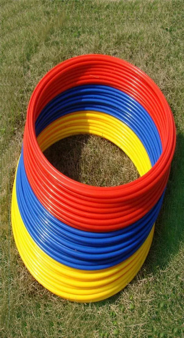 Set da 6 pezzi 40 cm Anelli per agilità di velocità di calcio ABS Attrezzatura per allenamento di calcio sensibile Pace Lap Set da calcio per calcio Accessori6420045