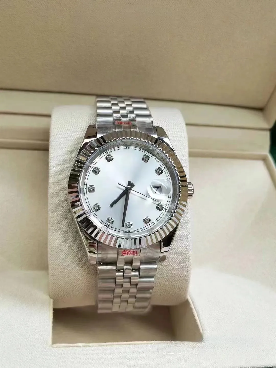 Com caixa original de alta qualidade luxo superior relógio de qualidade 41mm Presidente Datejust 116334 Sapphire Glass Asia 904L Movimento Mecânico Automático Mens Relógios 75