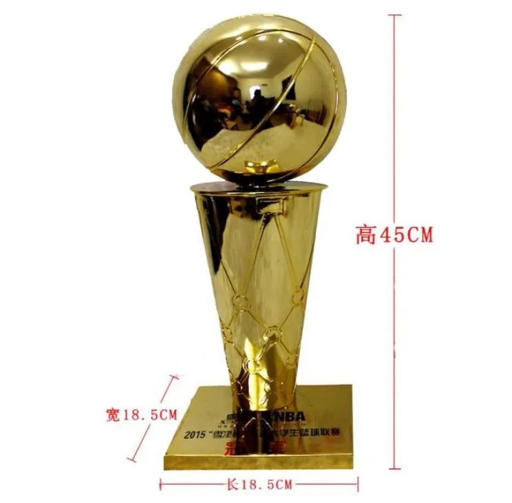 45 cm yükseklik Larry O'Brien Trophy Cup s Trophy Basketball Ödülü Basketbol Turnuvası için Basketbol Maç Ödülü212J1082105
