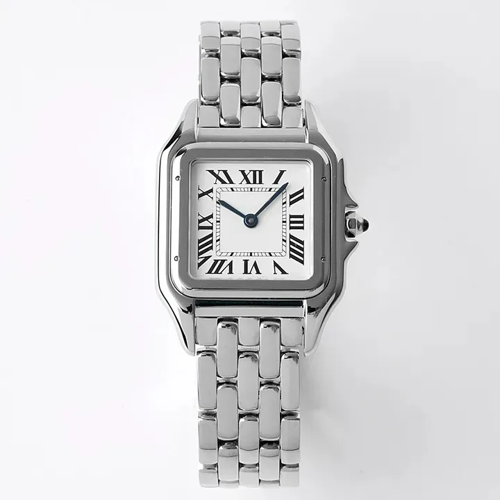 여성 시계를위한 여성 시계 디자이너 시계 Square Panthere Fashion Quartz Movement Watches Square Tank Women Gold Silver Watches Montre de Luxe Business C318 with AAA Box