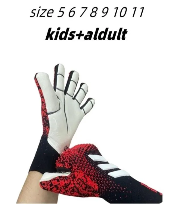 Fem fingrar handskar fotbollsmålvakten unisex fotboll starkt grepp målvakt utomhus sport latex 2210186584987