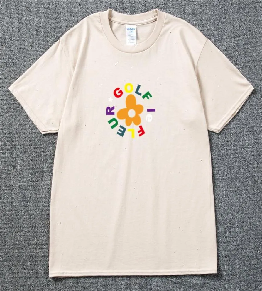 Le Fleur Flower Tee Vote Igor Tyler The Creator Camiseta de skate de algodão masculina casual swag feminina hip hop9765906