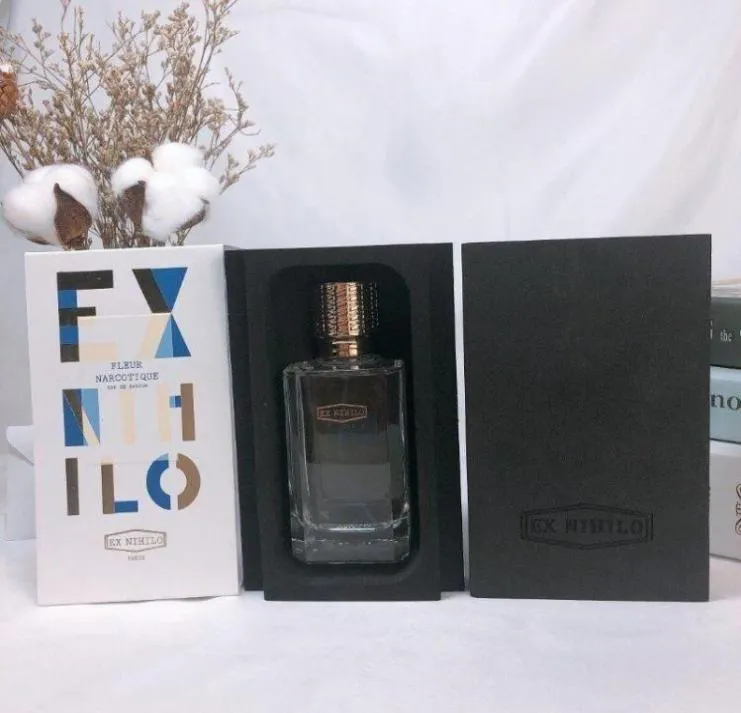 Luxury perfume Fleur Narcotique EX NIHILO Paris 100ml Fragrances Eau De Parfum Long Lasting Time Good Smell Fast Ship9030177