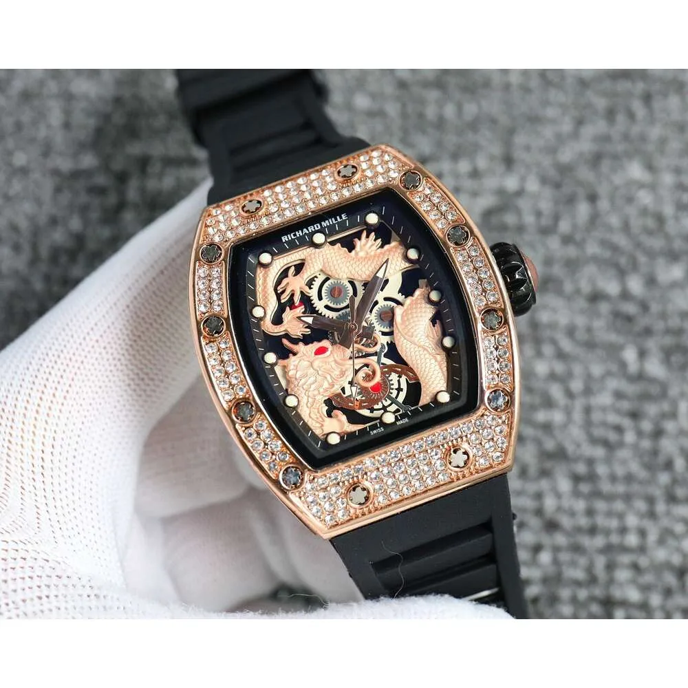 Designer dz Marke Richar Sport Quarz-Armbanduhr für Männer 3DOK Luxus neue Mode Weinfass kreative personalisierte Uhr Montre Richa Sportuhren