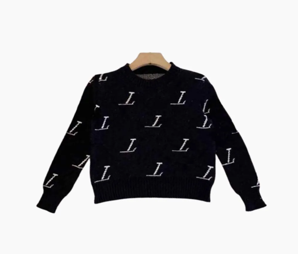 キッズファッションセーターボーイズガールユニセックスベイビープルオーバー秋の冬のスウェットシャツを保持する暖かい手紙プリントセータージャンパーC1289055