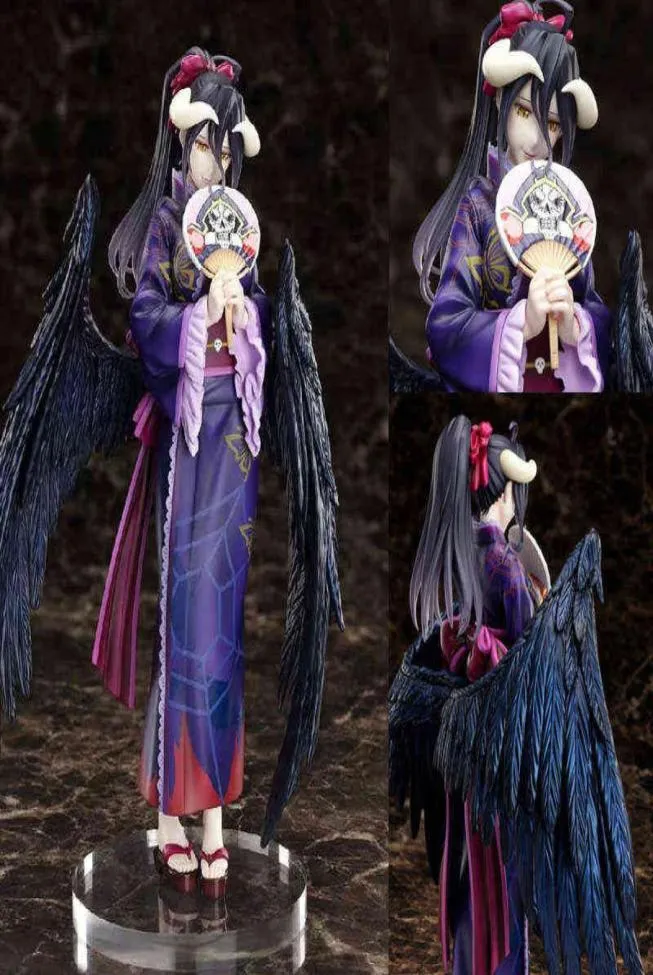 Anime OVERLORD Albedo PVC figura de acción juguete juego estatua Anime figura muñeca coleccionable en miniatura regalo H11245357585