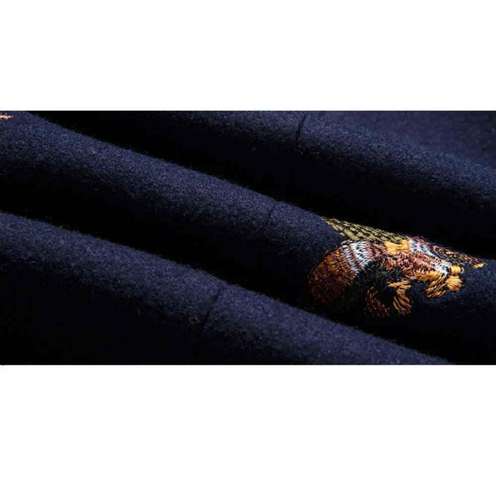 Giacca ricamata con ape di alta qualità en Giacche da uomo alla moda, da uomo, casual, slim fit, formali, da lavoro_voghion.com