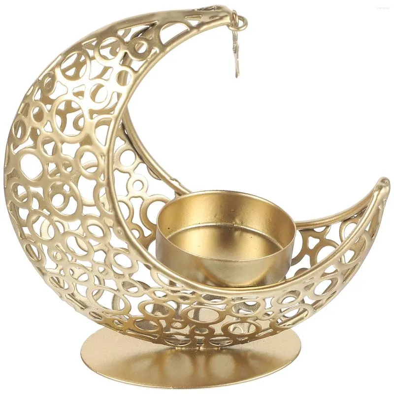 Candle Holders Candlestick Ornament Tea Light Metal Holder For Table Pillar Coffee Iron Desk Tealight